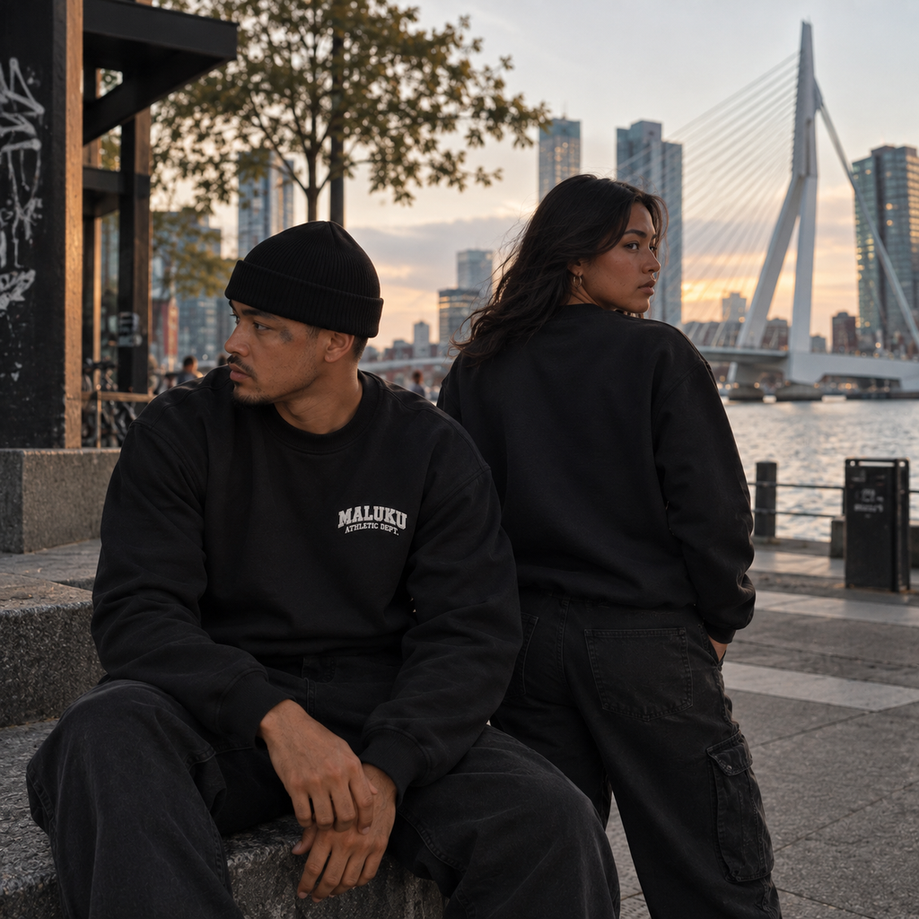 MALUKU ATHLETIC DEPT. Sweater – Black | TS1951